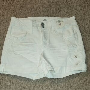 Authentic American Heritage White Jean Shorts Relaxed Fit